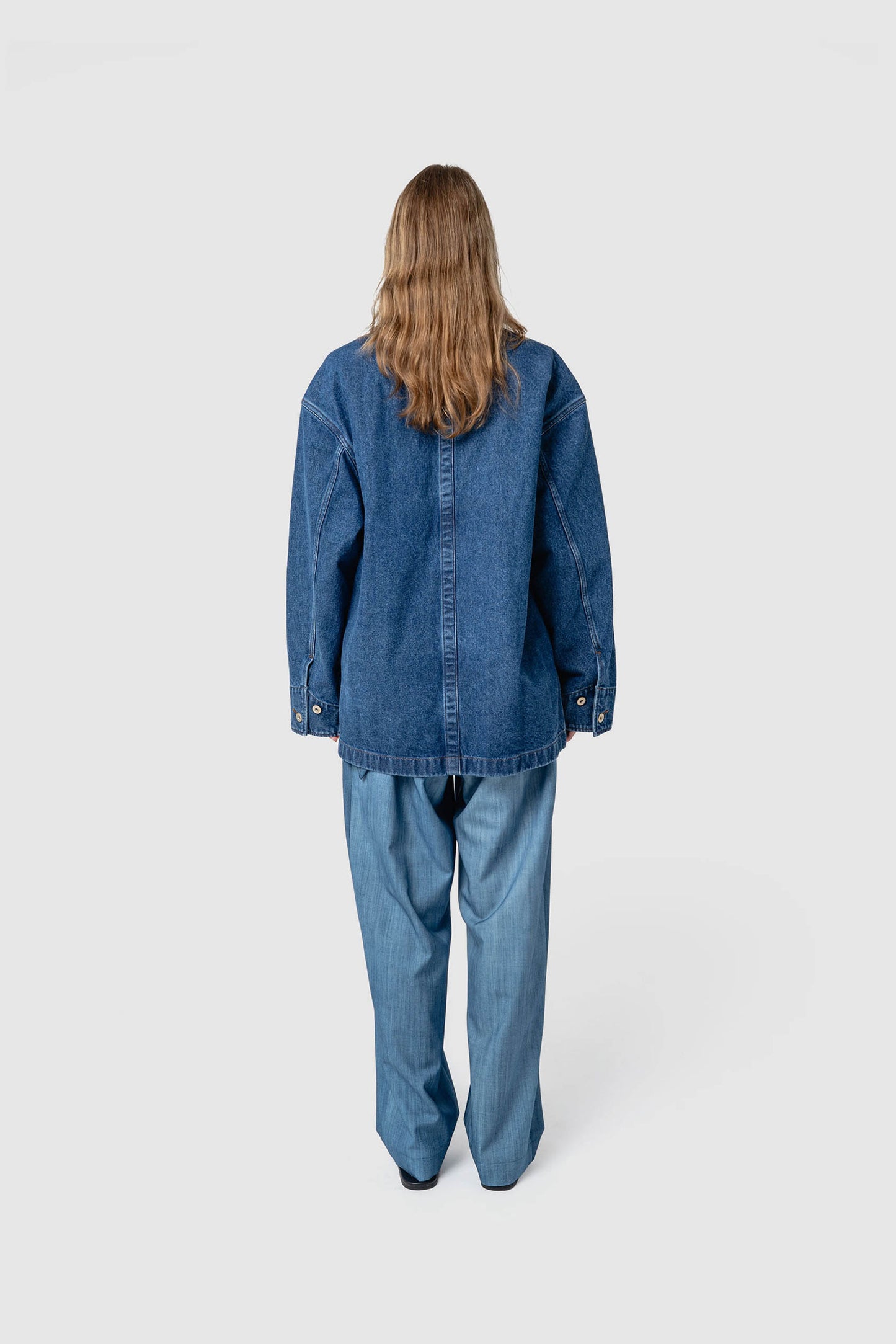 DENIM COVERALL JACKET