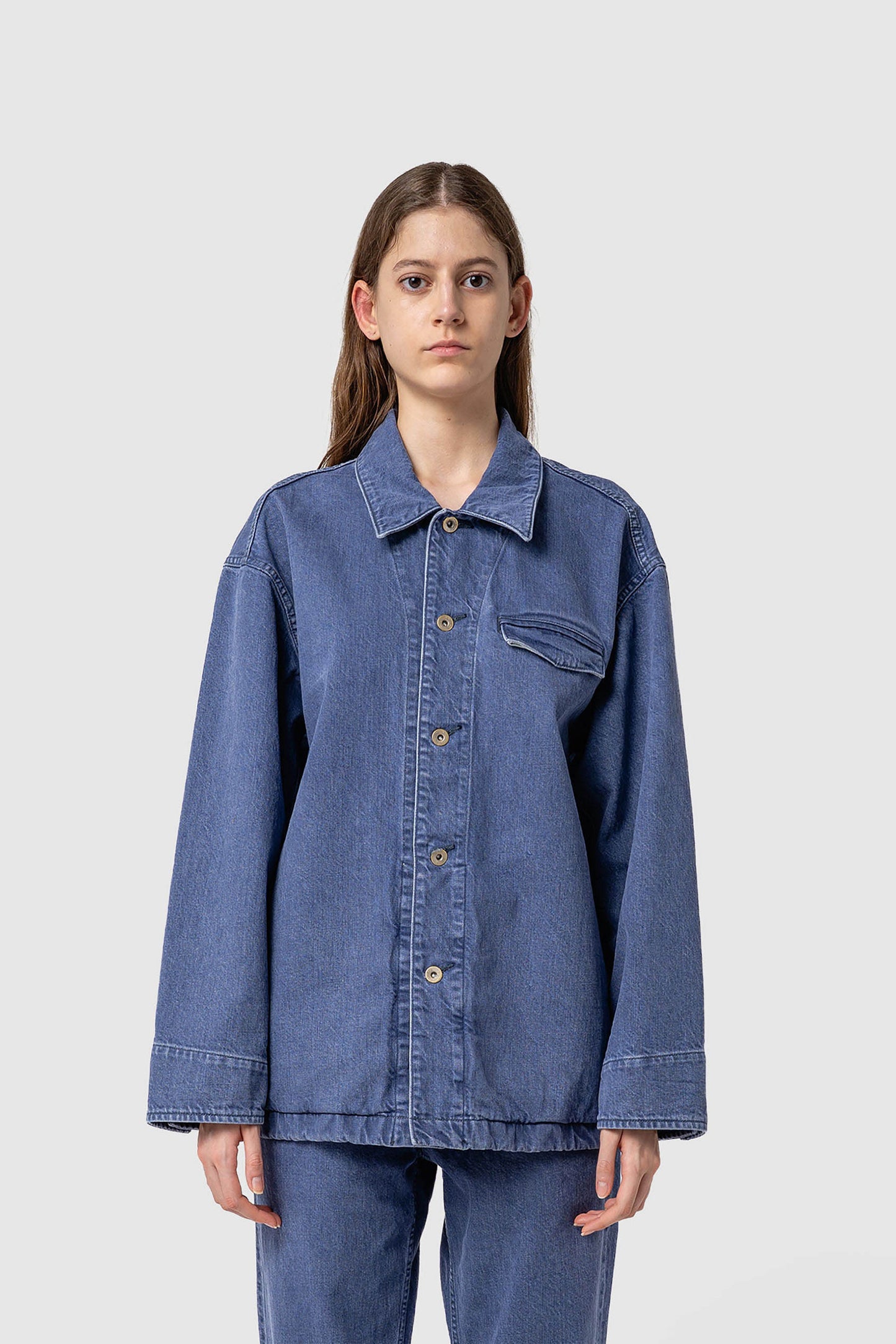 DENIM COVERALL JACKET