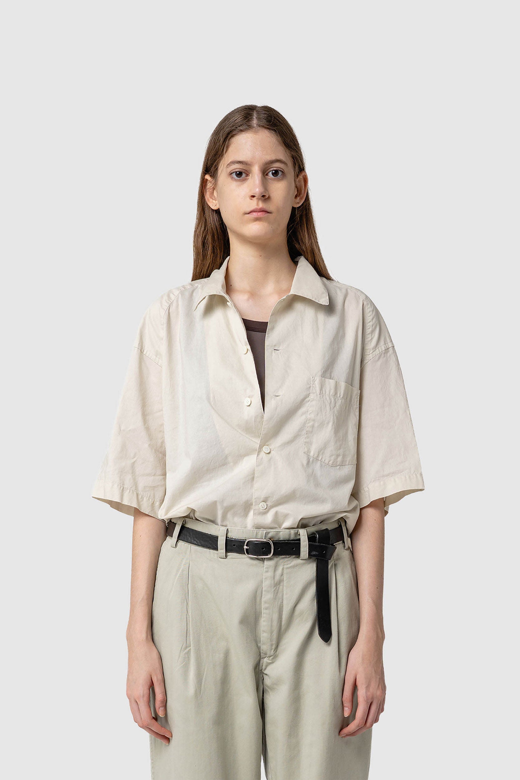 AIRY COTTON SHORT-SLEEVE SHIRT