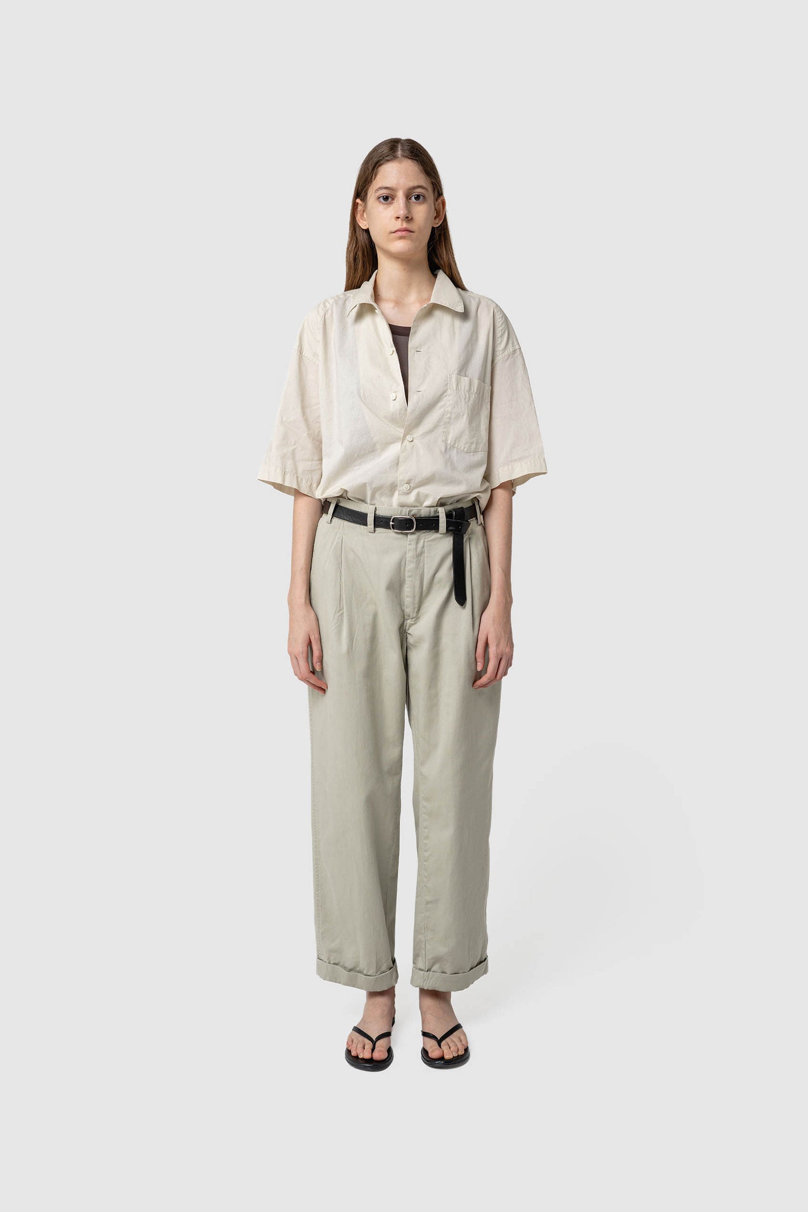 AIRY COTTON SHORT-SLEEVE SHIRT