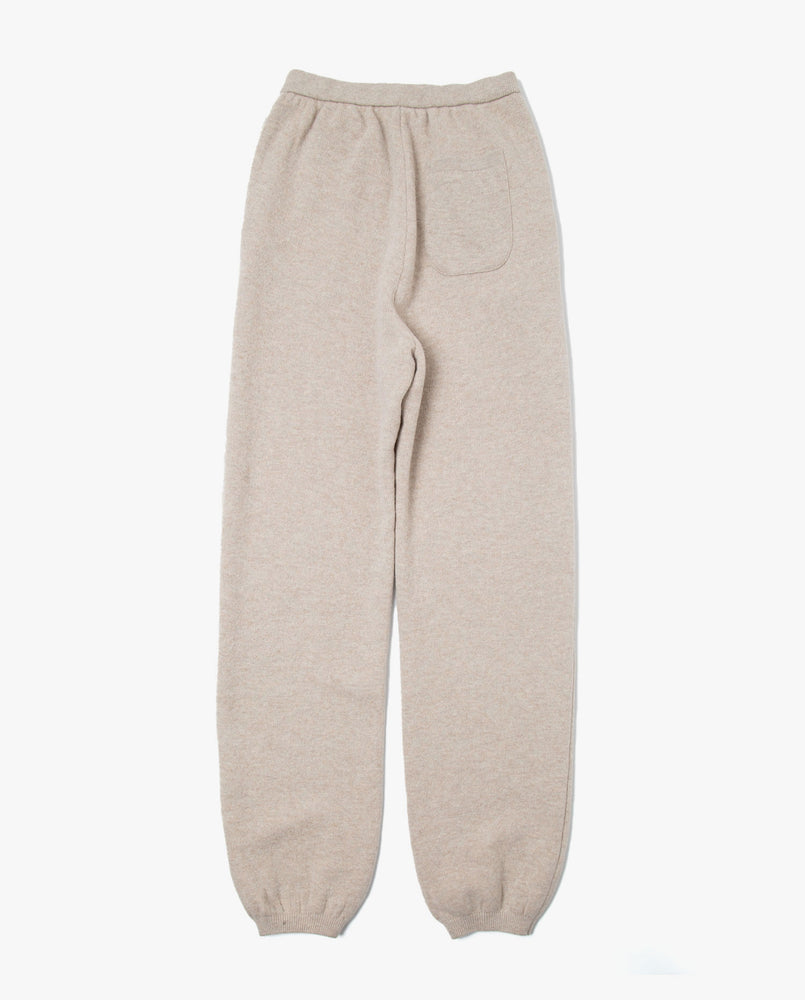 Wool Back Pile Knit Pants