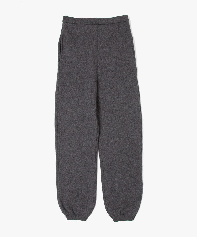 Wool Back Pile Knit Pants