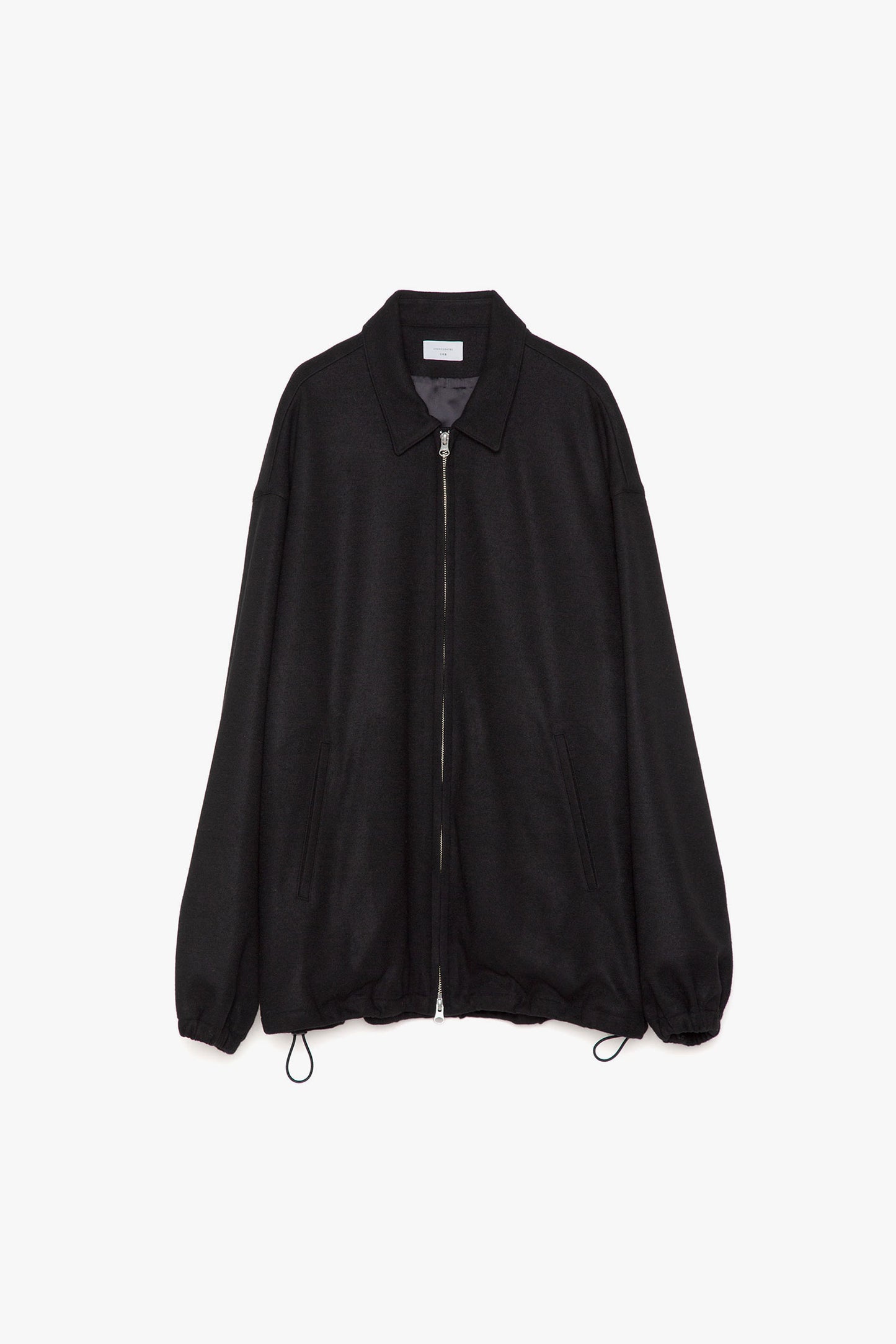 Wool Knit Smooth Zip Jacket