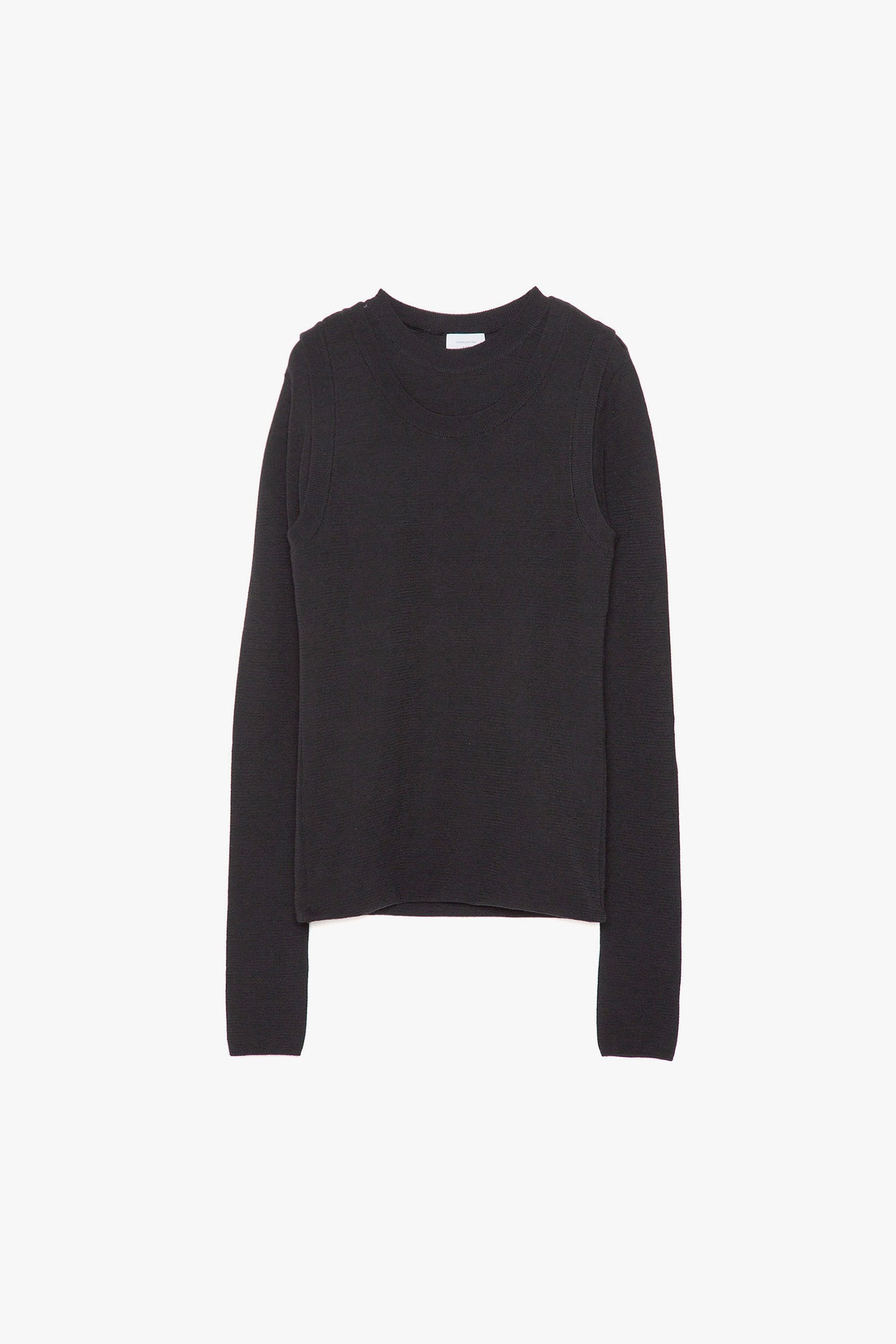 Wool Inside-Out Knit Top