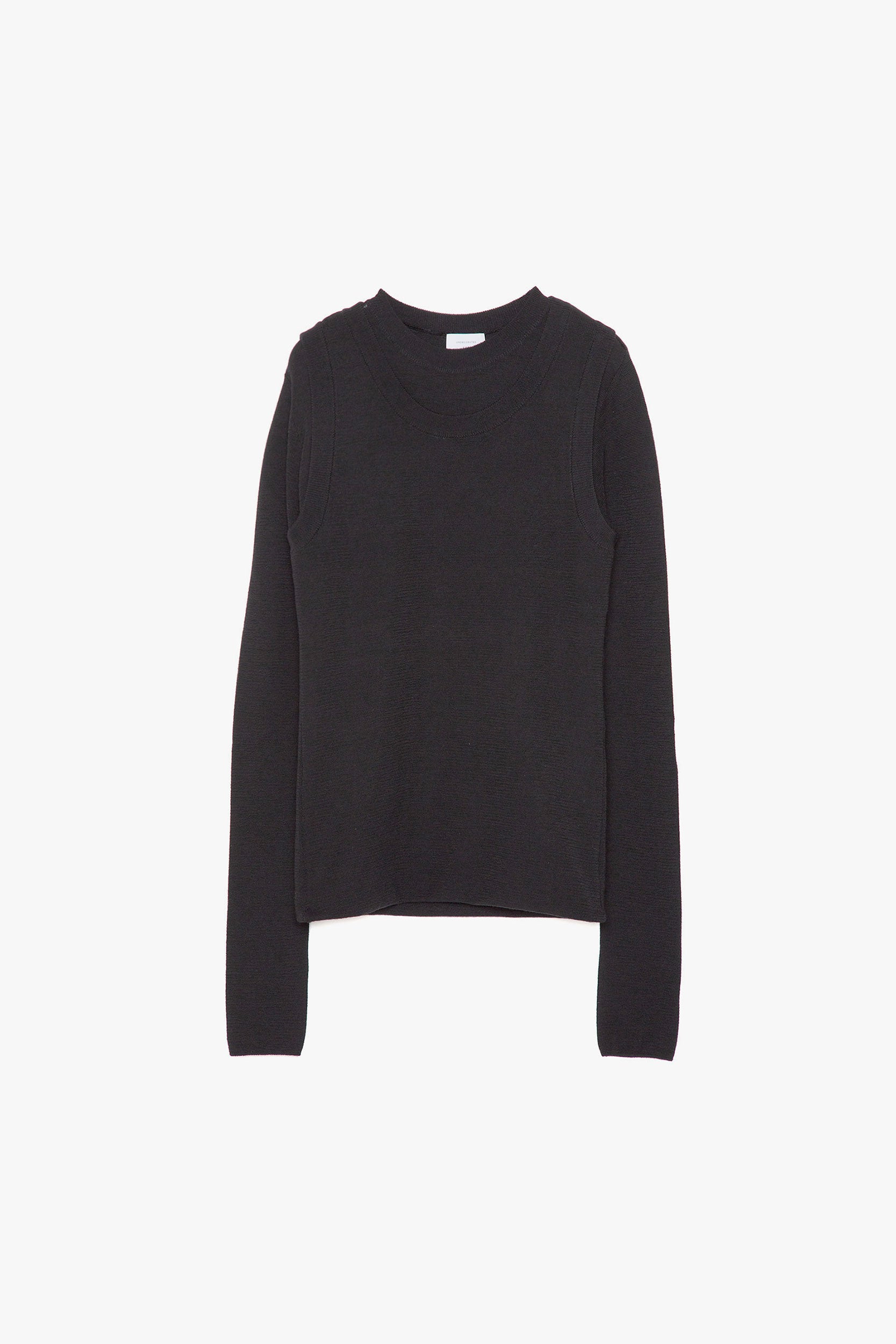 Wool Inside-Out Knit Top
