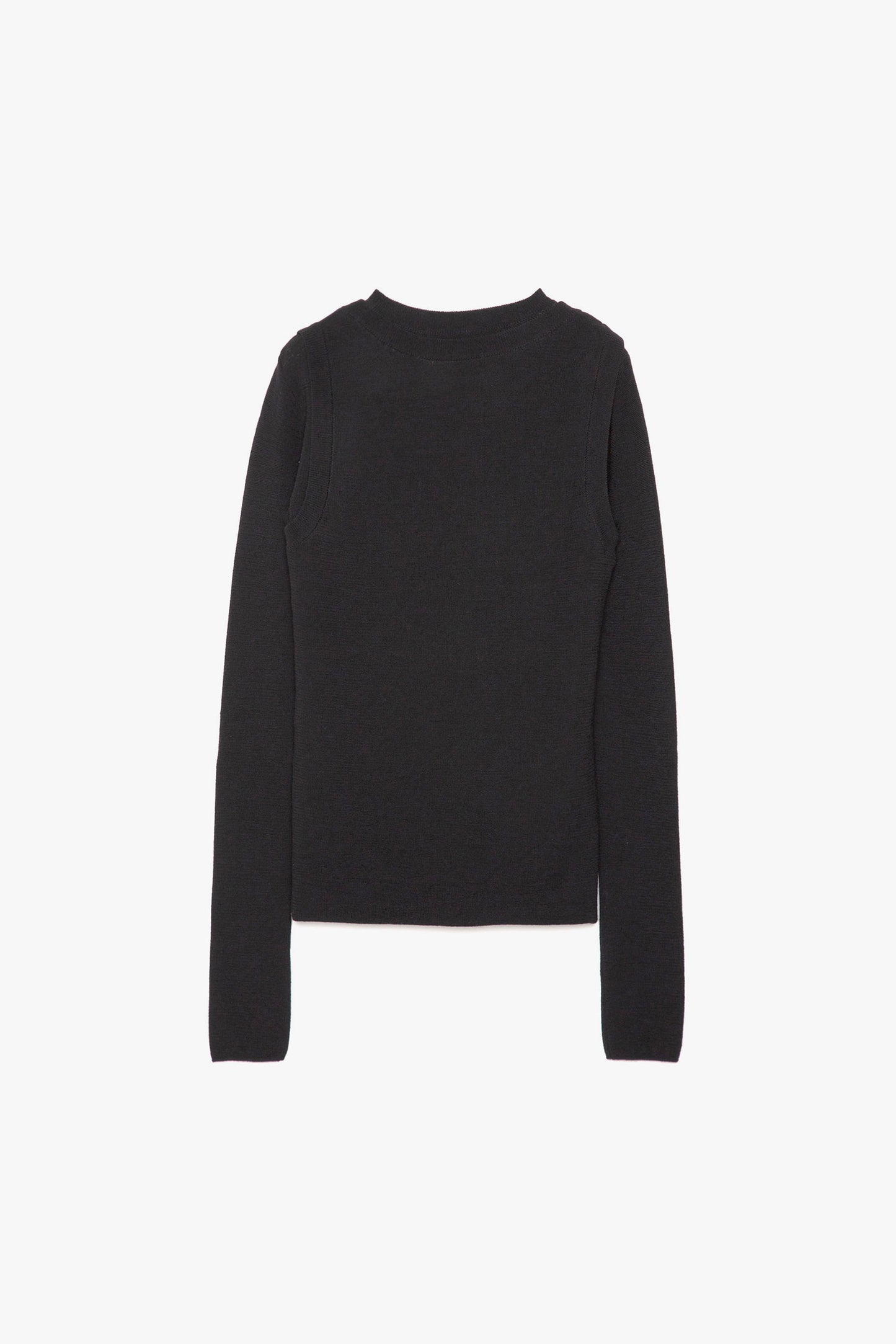 Wool Inside-Out Knit Top