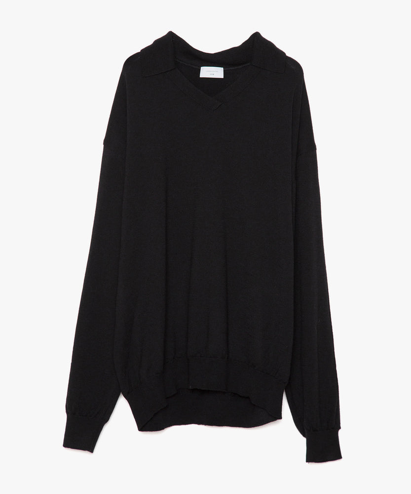 Wool Knit Football Top