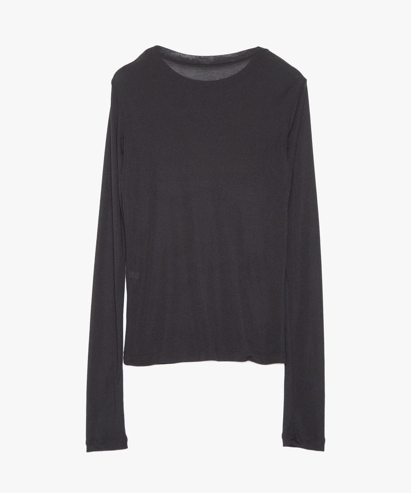 WOOL SHEER JERSEY TOP