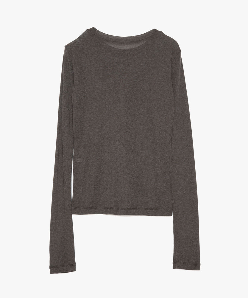 WOOL SHEER JERSEY TOP