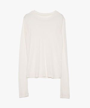 WOOL SHEER JERSEY TOP
