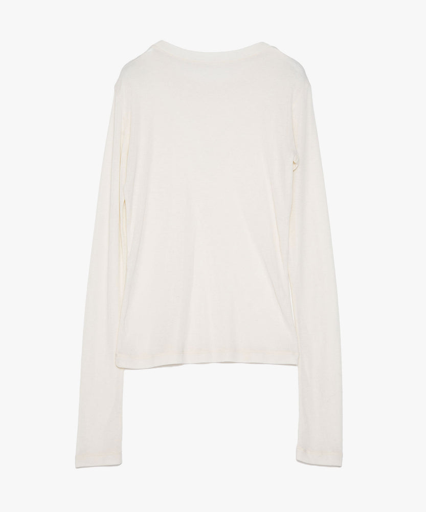 WOOL SHEER JERSEY TOP
