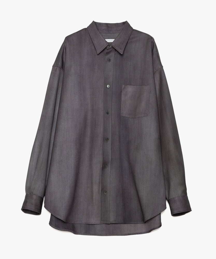 GRADATION WOOL L/S SHT