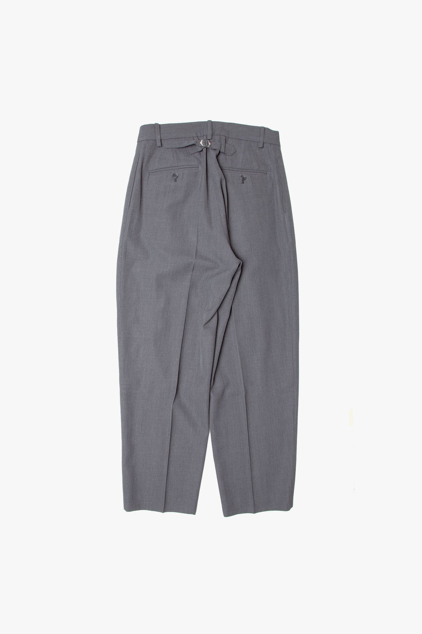CLEAR WOOL TWILL PANTS