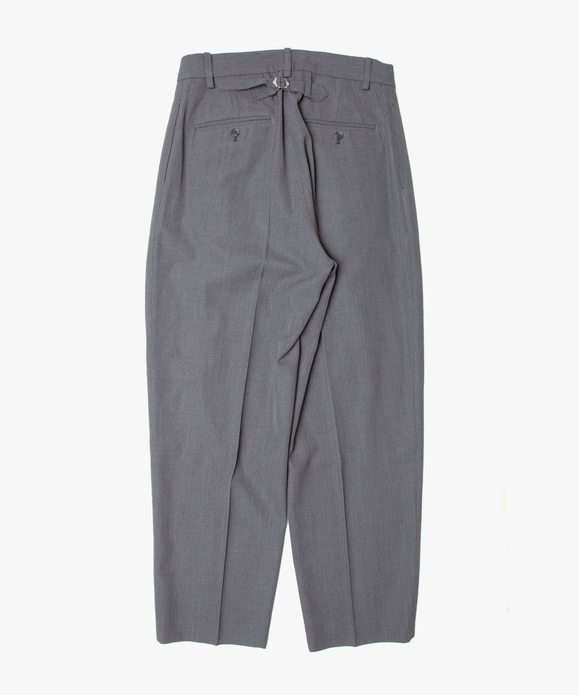 CLEAR WOOL TWILL PANTS
