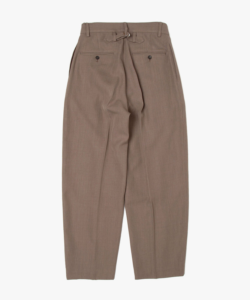 CLEAR WOOL TWILL PANTS
