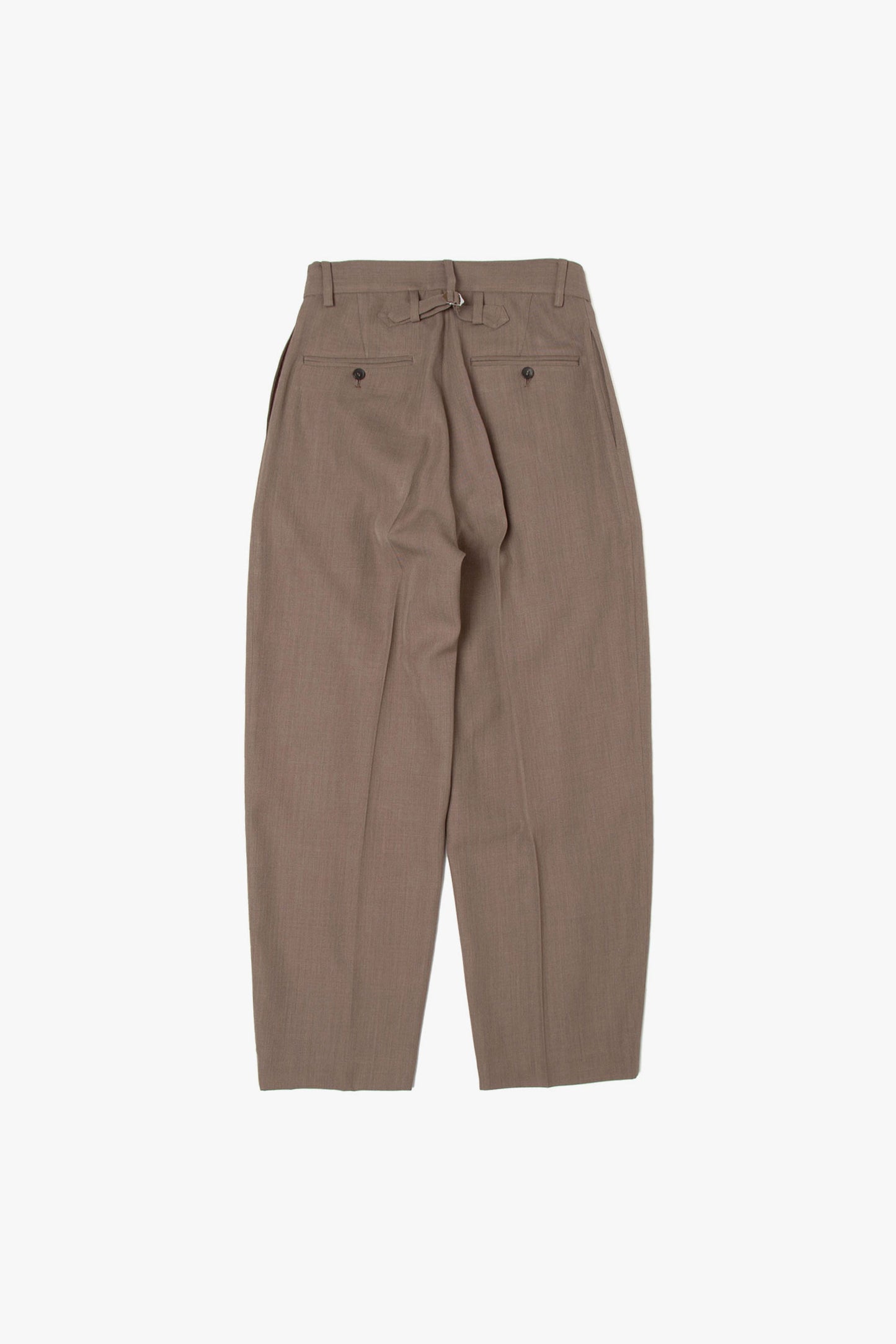 CLEAR WOOL TWILL PANTS