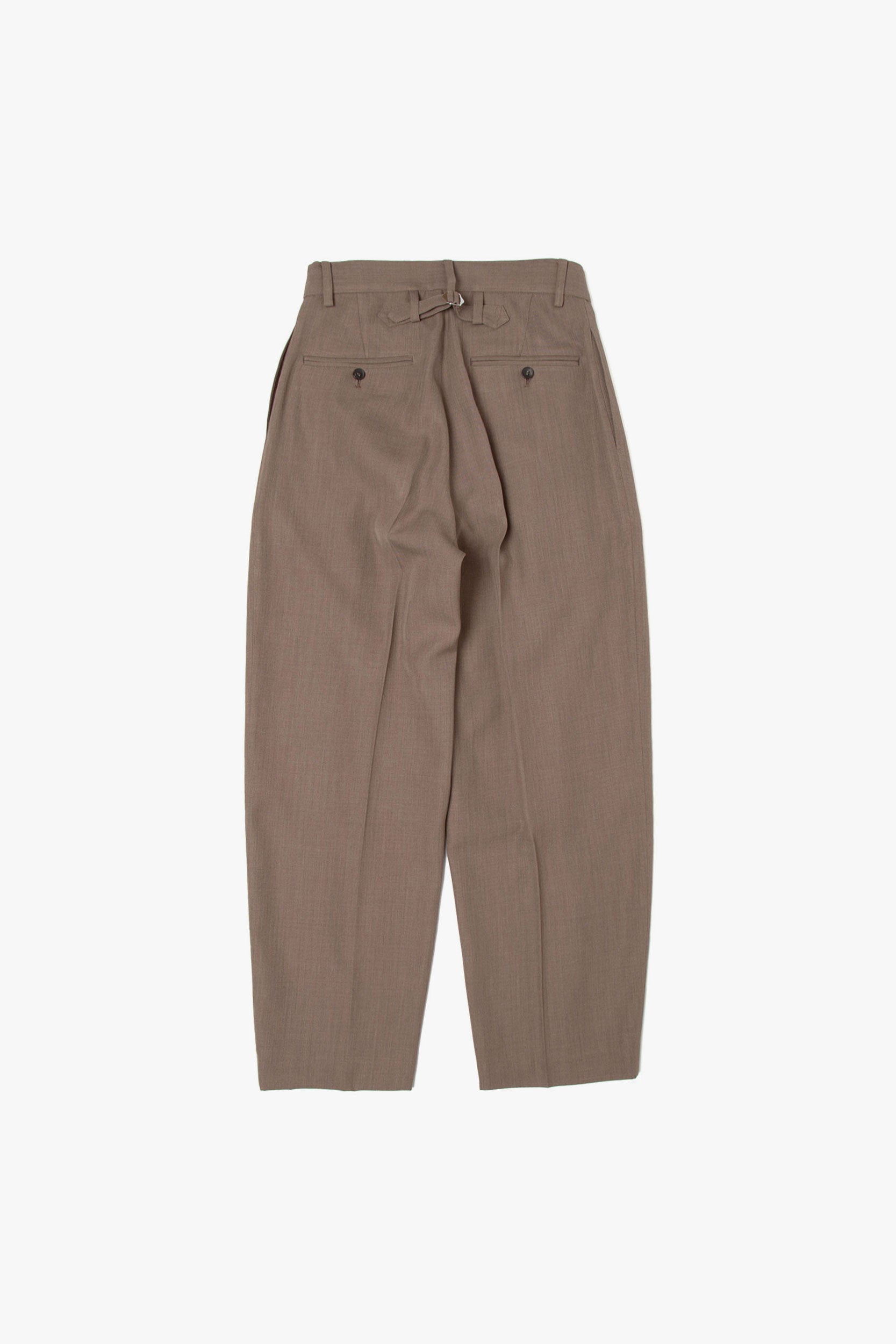 CLEAR WOOL TWILL PANTS
