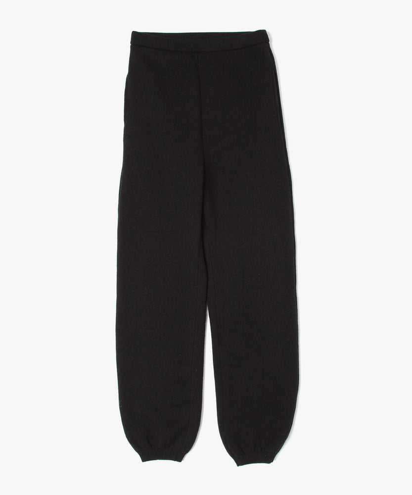 WOOL TERRY KNIT PANTS