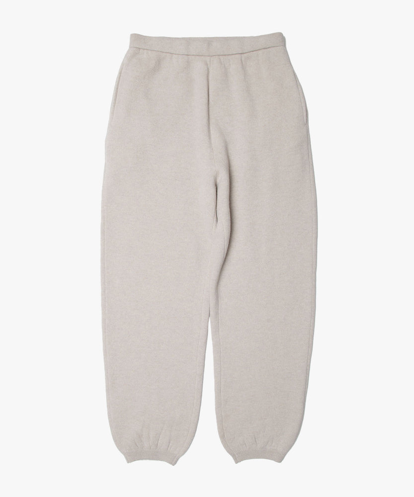 WOOL TERRY KNIT PANTS