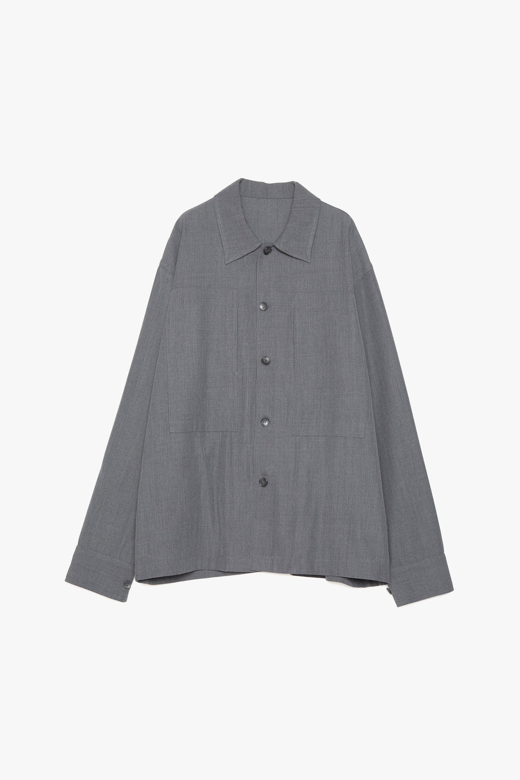 CLEAR WOOL TWILL JACKET