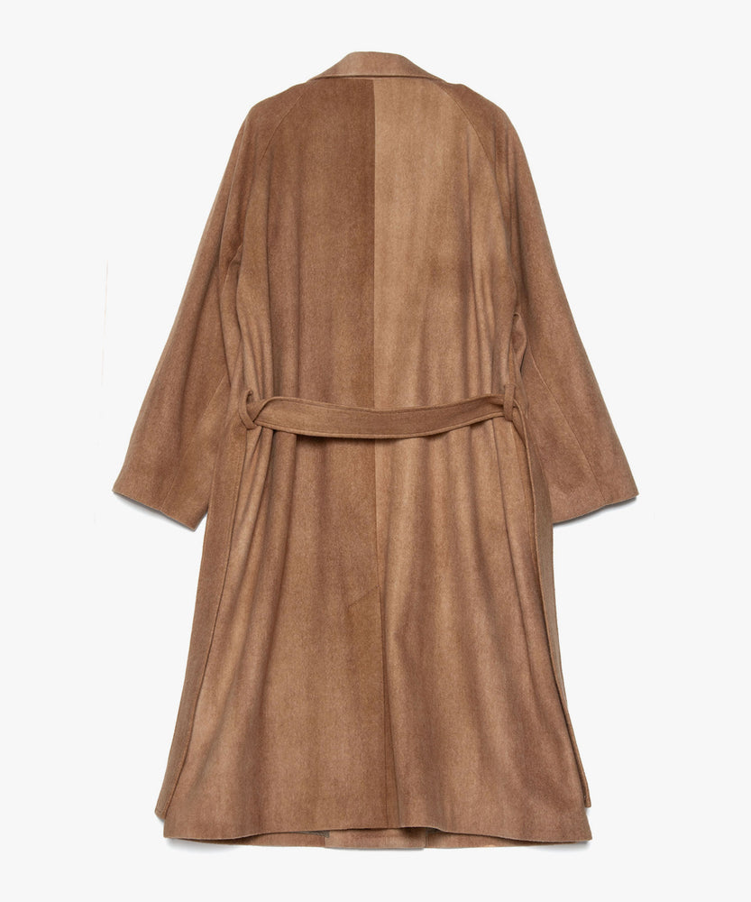 GRADATION WOOL MELTON COAT