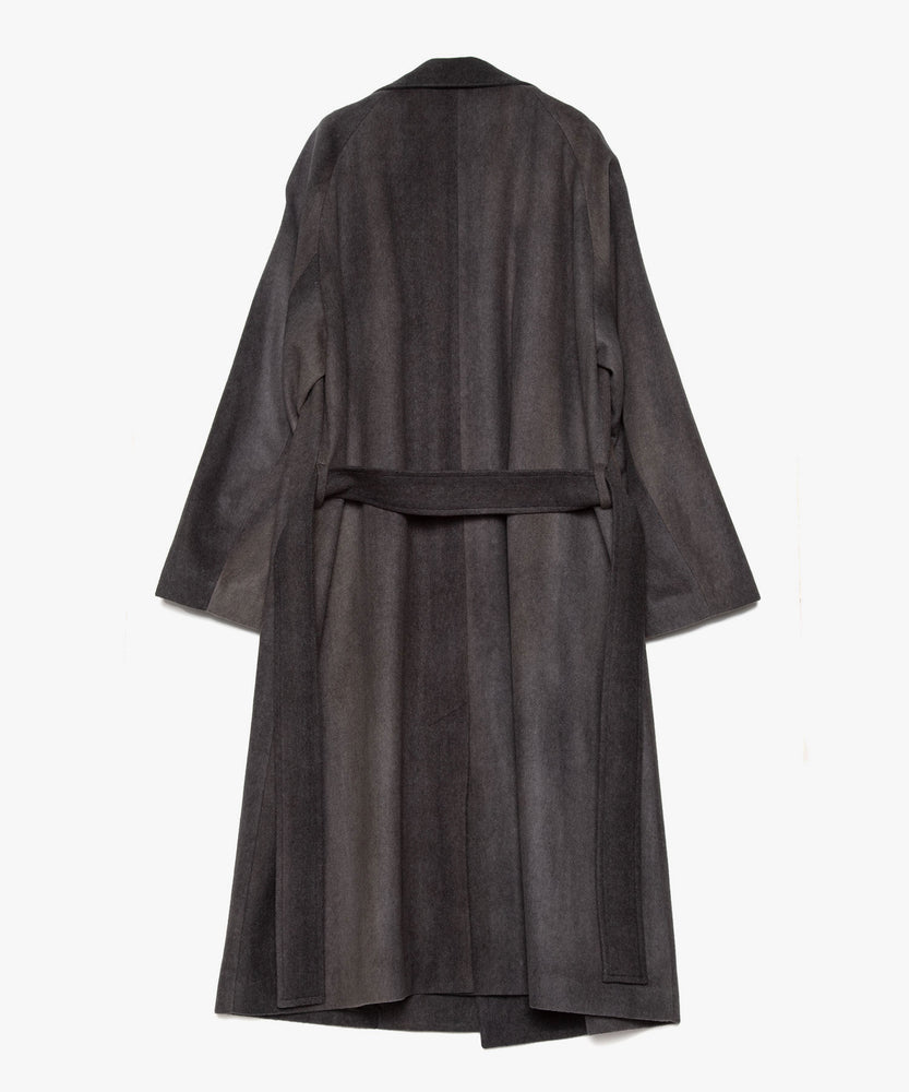 GRADATION WOOL MELTON COAT