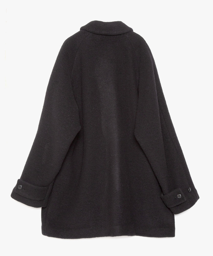 WOOL FLEECE MELTON COAT