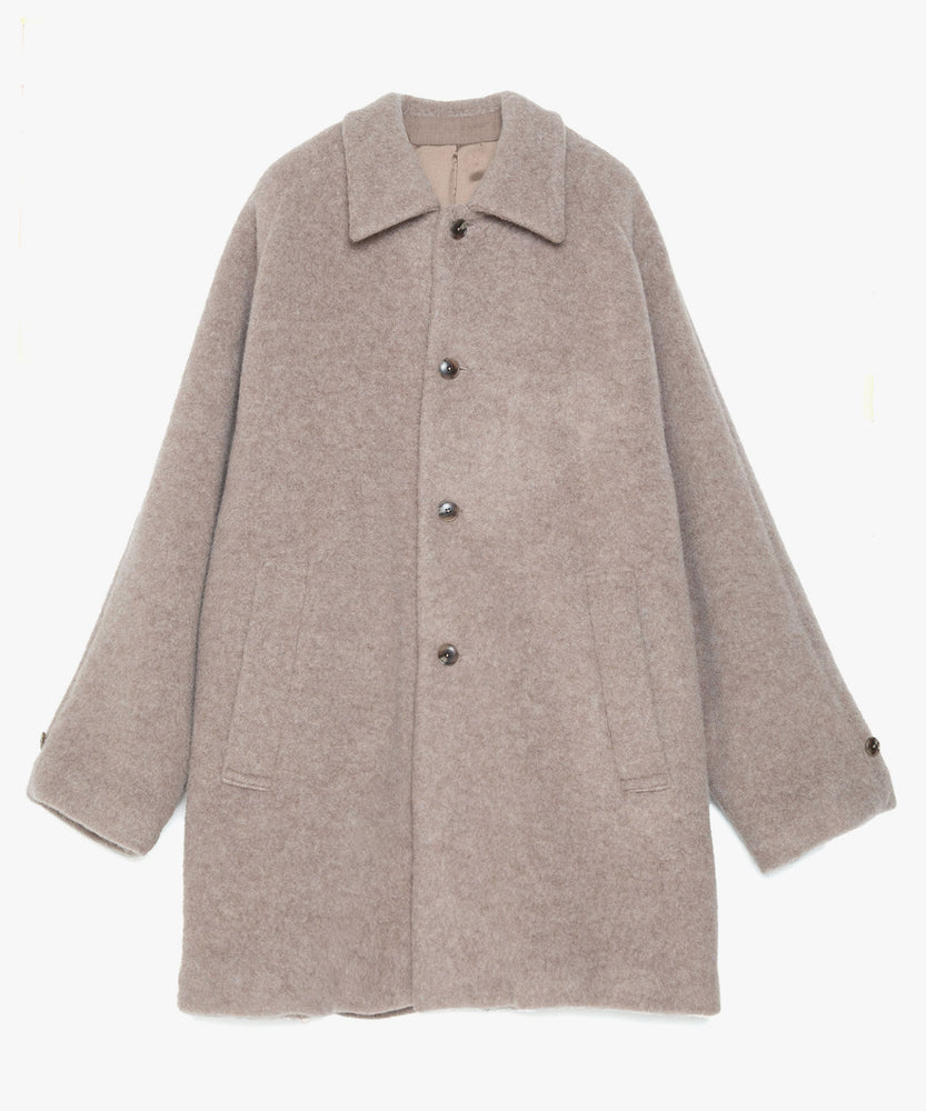 WOOL FLEECE MELTON COAT