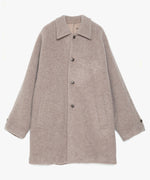 WOOL FLEECE MELTON COAT