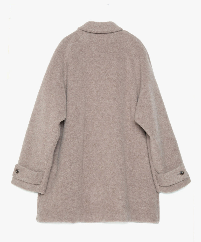 WOOL FLEECE MELTON COAT