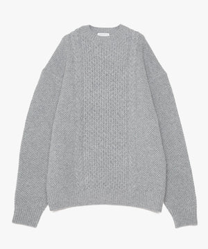 CABLE WOOL KNIT SWEATER