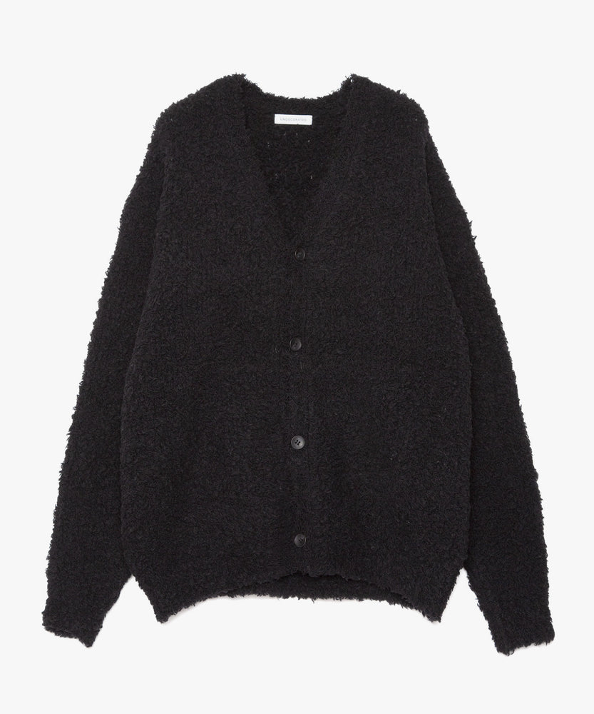 FUR WOOL KNIT CARDIGAN