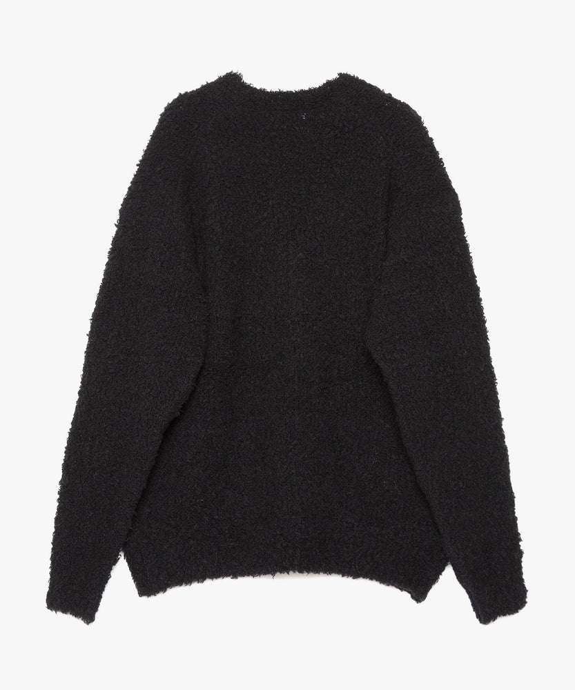 FUR WOOL KNIT CARDIGAN