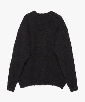 FUR WOOL KNIT CARDIGAN