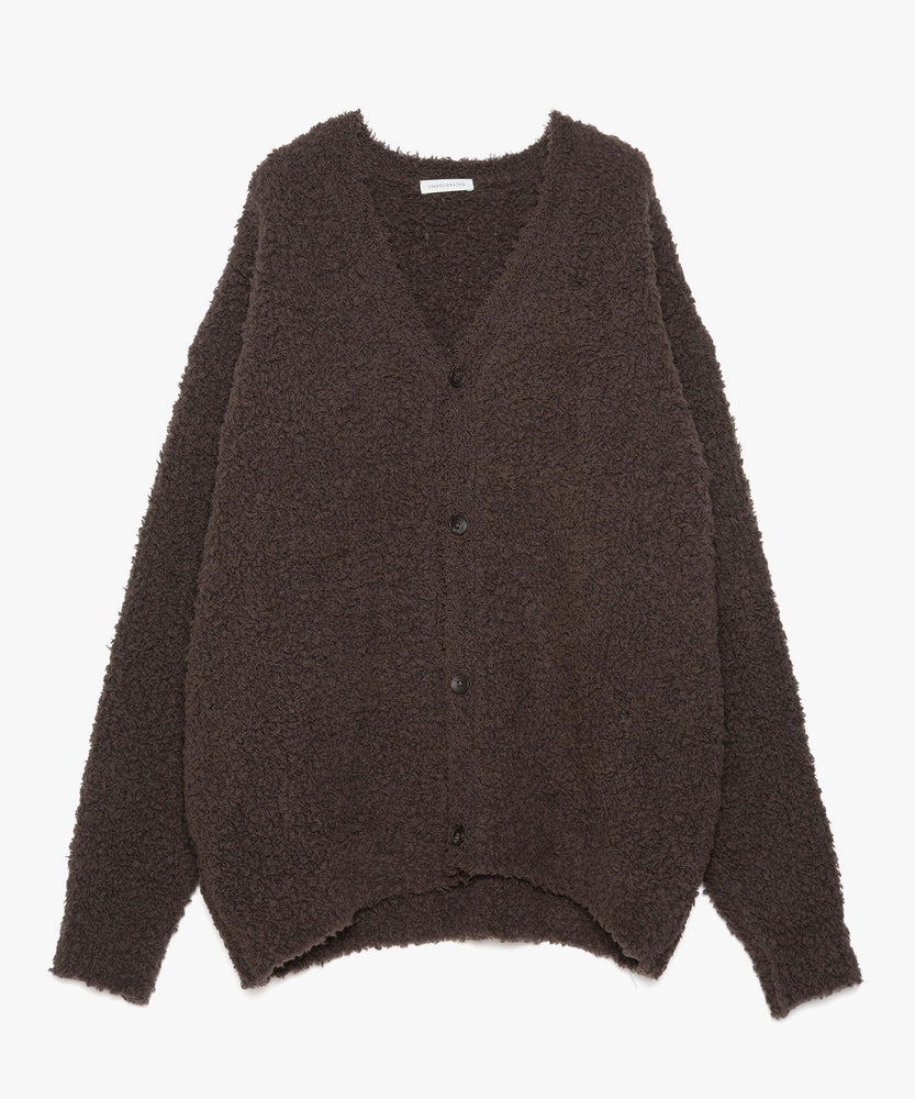 FUR WOOL KNIT CARDIGAN