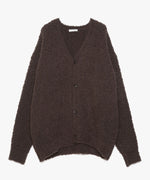 FUR WOOL KNIT CARDIGAN
