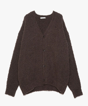 FUR WOOL KNIT CARDIGAN