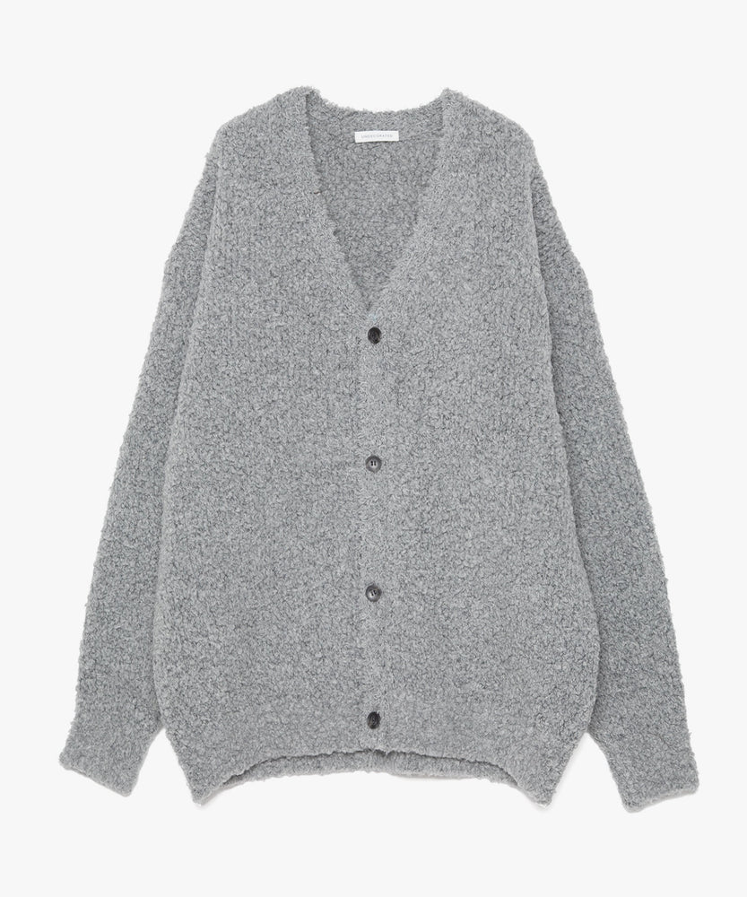 FUR WOOL KNIT CARDIGAN