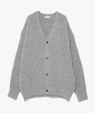FUR WOOL KNIT CARDIGAN