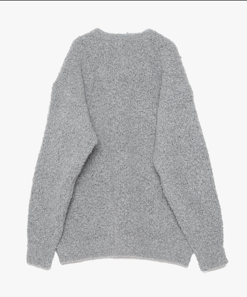 FUR WOOL KNIT CARDIGAN