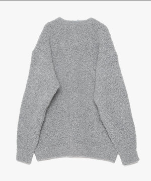 FUR WOOL KNIT CARDIGAN