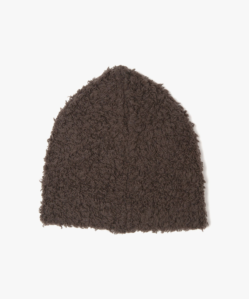 FUR WOOL KNIT BEANIE