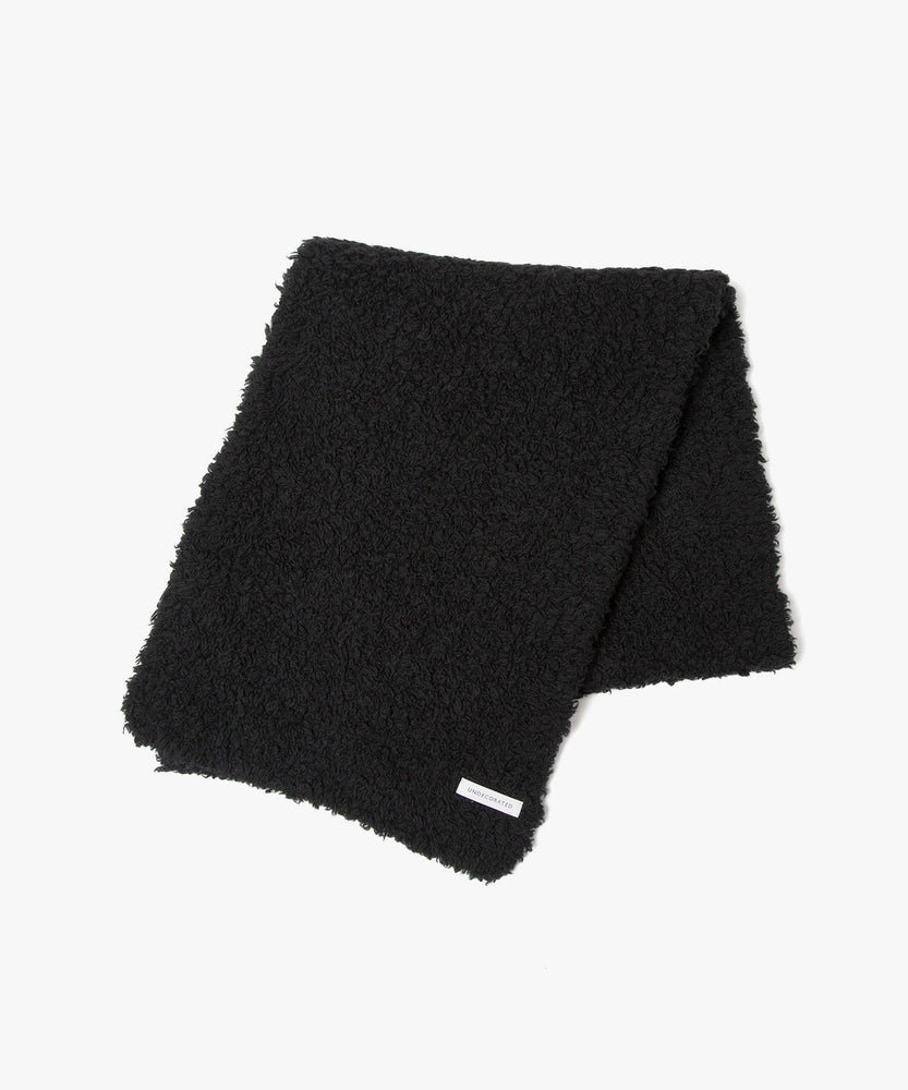 FUR WOOL KNIT SCARF