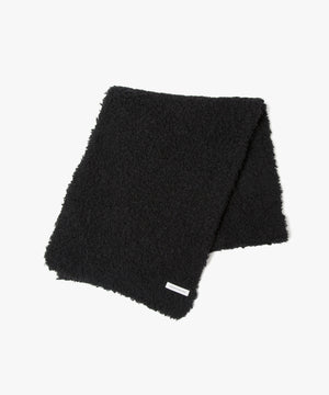 FUR WOOL KNIT SCARF
