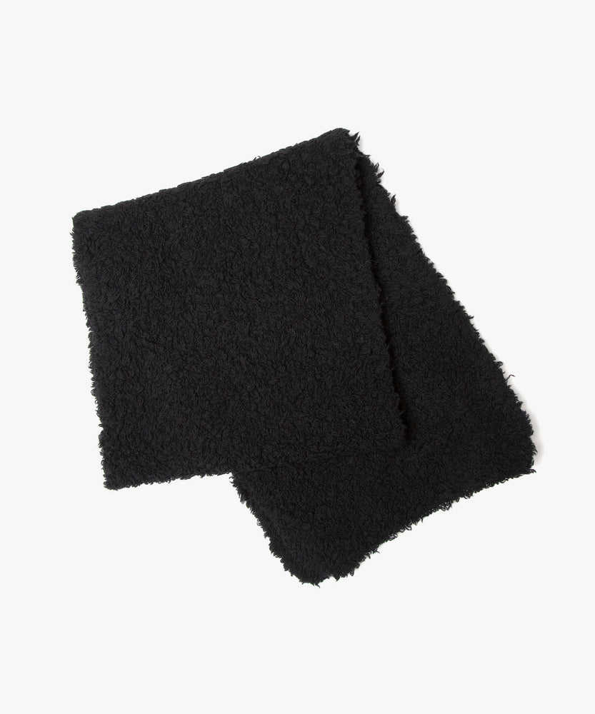 FUR WOOL KNIT SCARF