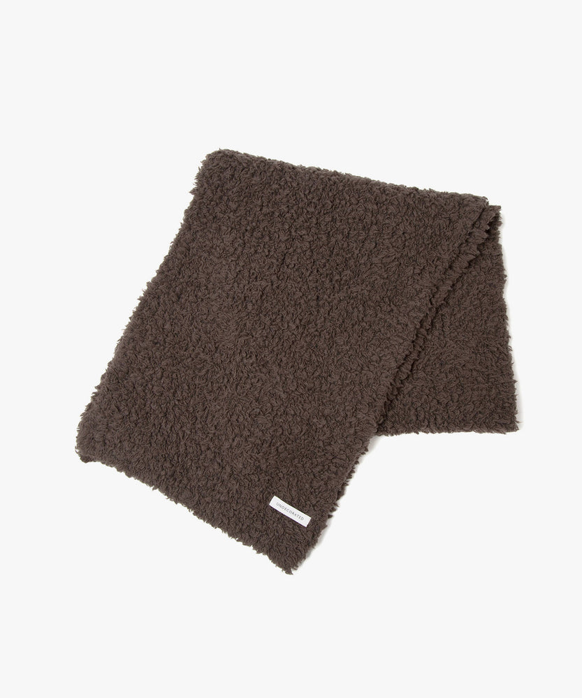 FUR WOOL KNIT SCARF