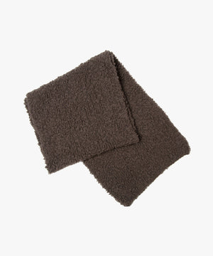 FUR WOOL KNIT SCARF