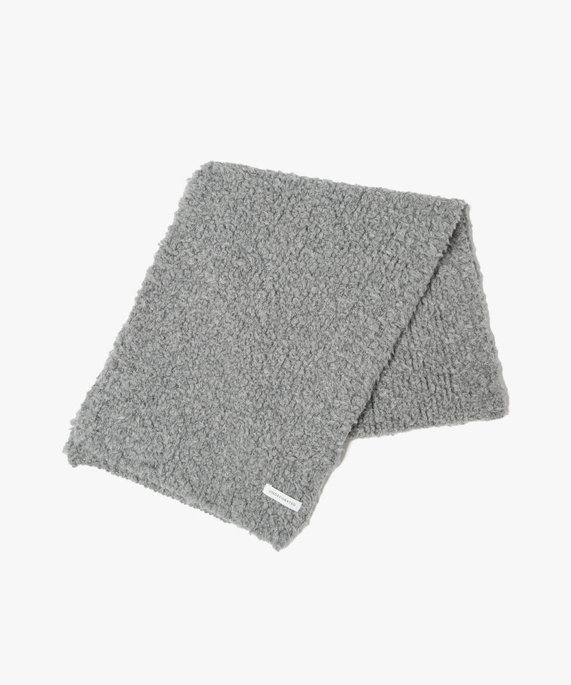 FUR WOOL KNIT SCARF