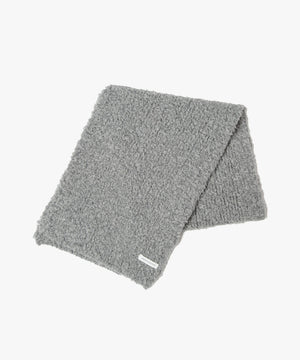 FUR WOOL KNIT SCARF