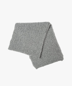 FUR WOOL KNIT SCARF